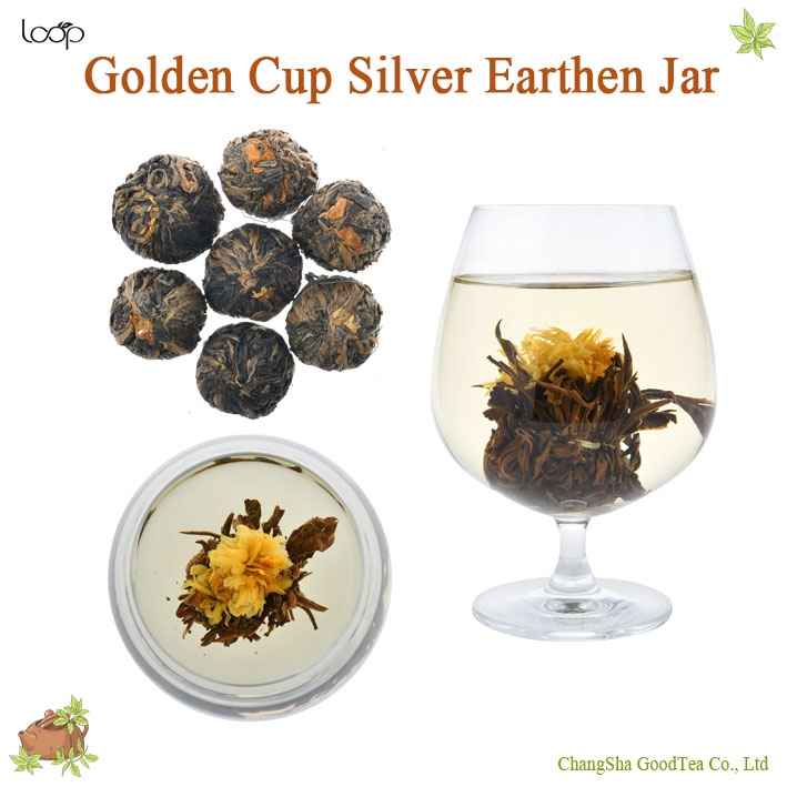 Golden Cup Silver Earthen Jar